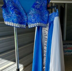 Siver & Blue Harem Costume